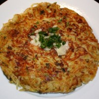 blackened salmon, potato pancakes, smores 015