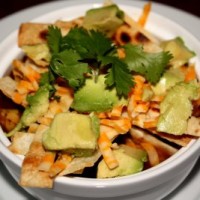 hue rancheros, nachos, cocoa fudge, oatmeal coconut, spinach 121