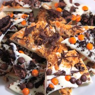 Halloween Chocolate Candy Bark