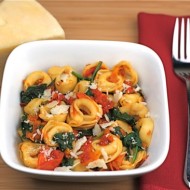 cheese tortellini with spinach