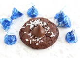chocolate coconut kiss cookies