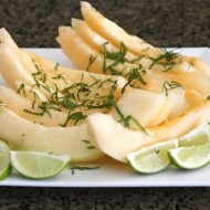 melon with mint, lime, and sea salt