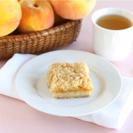 peach shortbread bars