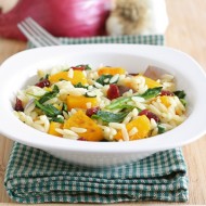 roasted butternut squash orzo salad