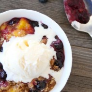 Blueberry Peach Crumble-Two Peas & Their Pod