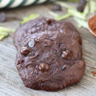 Chocolate Fudge Zucchini Cookies-www.twopeasandtheirpod.com