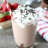 Strawberry Nutella Milkshake | Two Peas and Their Pod
