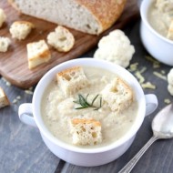 Roasted Cauliflower & Cheddar Soup | Two Peas and Their Pod | www.twopeasandtheirpod.com #recipe