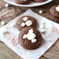Mini Hot Cocoa Cookies from www.twopeasandtheirpod.com #recipe #chocolate