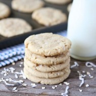 Chewy Coconut Oatmeal Cookies from www.twopeasandtheirpod.com #recipe #cookies