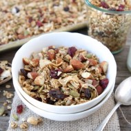 Crunchy Quinoa Granola Recipe from www.twopeasandtheirpod.com #recipe #breakfast