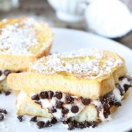 Cannoli Stuffed French Toast from www.twopeasandtheirpod.com A decadent breakfast treat!