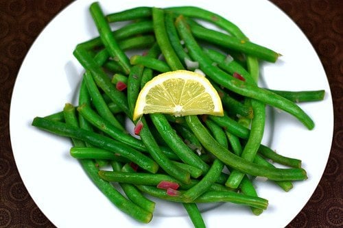 green beans with lemon and shallots