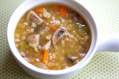 Mushroom Barley Soup is a healthy and hearty vegetarian soup! It is great for lunch or dinner!