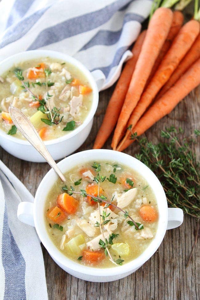 Chicken and Rice Soup - The Forked Spoon