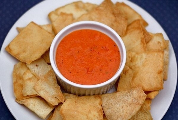 Roasted Red Pepper and White Bean Dip Image