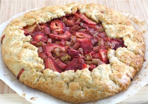 Strawberry Rhubarb Galette - Two Peas & Their Pod