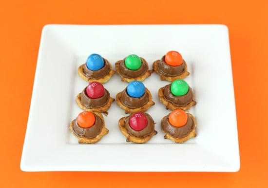 Rolo Pretzels with M&Ms - Oh Sweet Basil