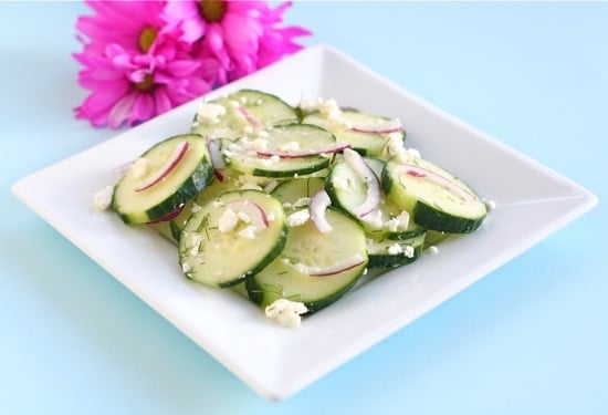 Healthy Summer Salads - cucumber salad