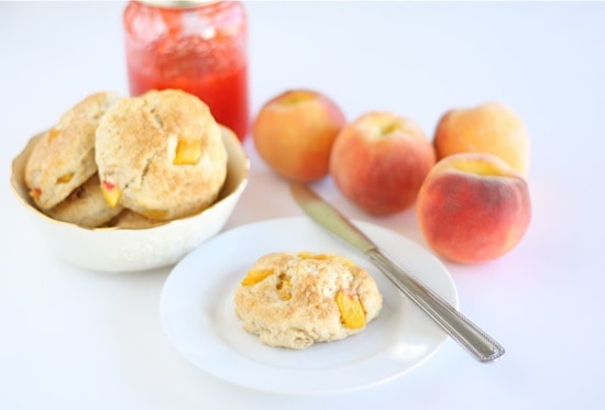 peach scones
