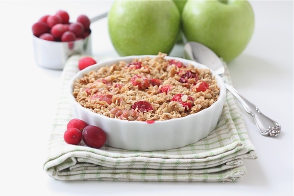 gluten-free apple cranberry crisp