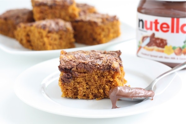 Pumpkin Nutella Snack Cake Recipe