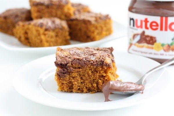 Pumpkin Nutella Snack Cake Recipe