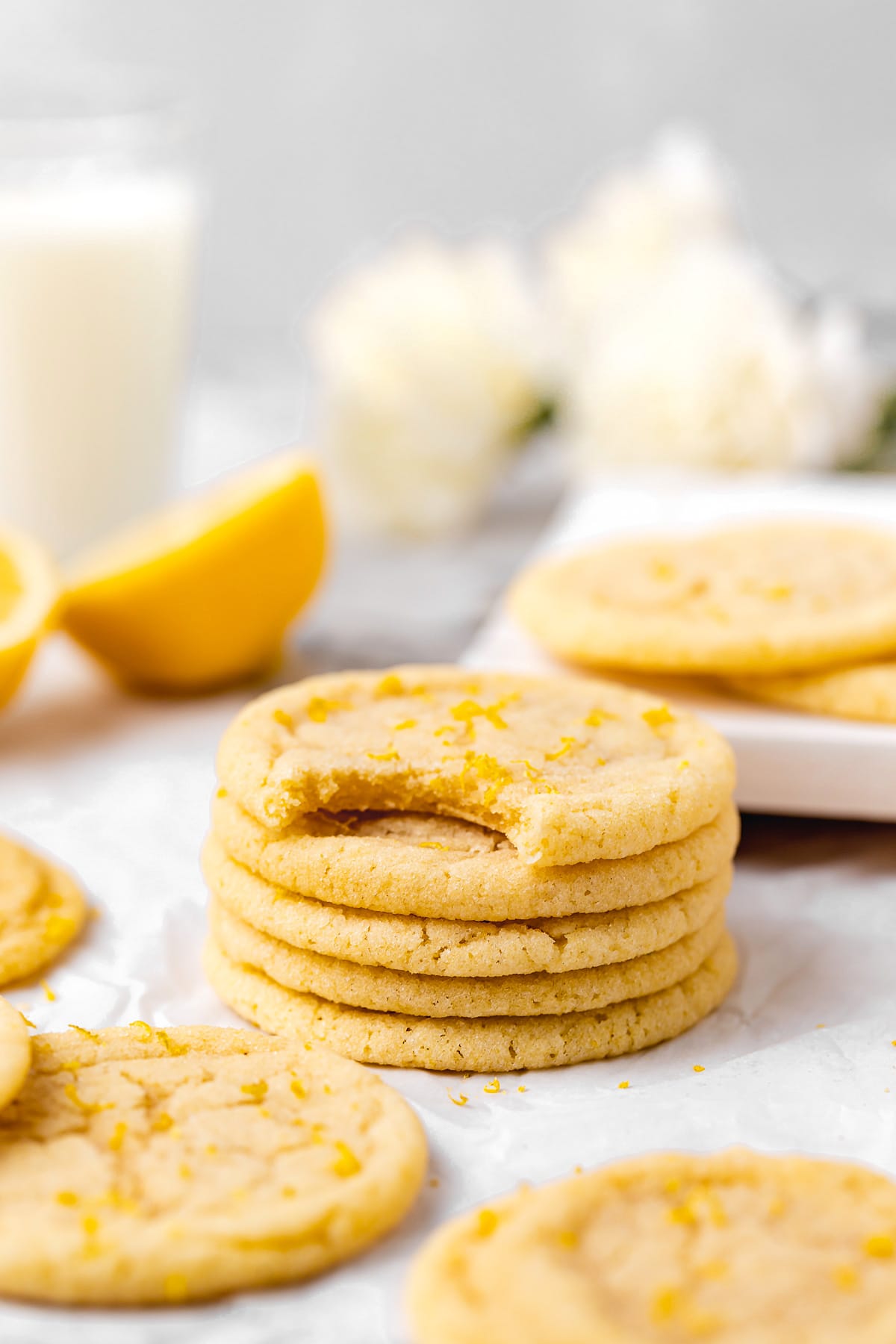 Lemon Sugar Cookies {Soft &amp; Chewy} - Two Peas &amp; Their Pod