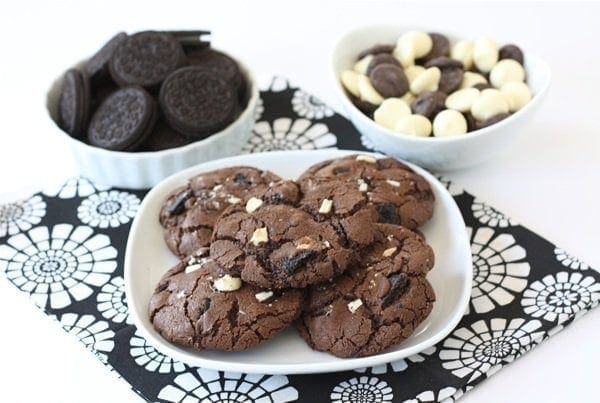 Triple Chocolate Oreo Chunk Cookies