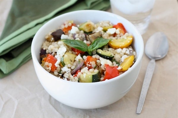 Israeli Couscous Salad with Roasted Vegetables Recipe