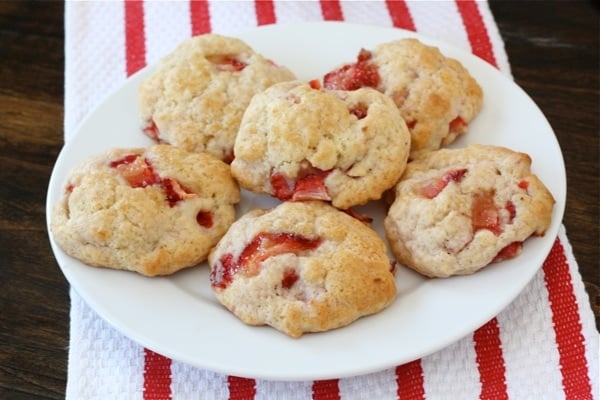 Strawberry Shortcake Cookies on plate