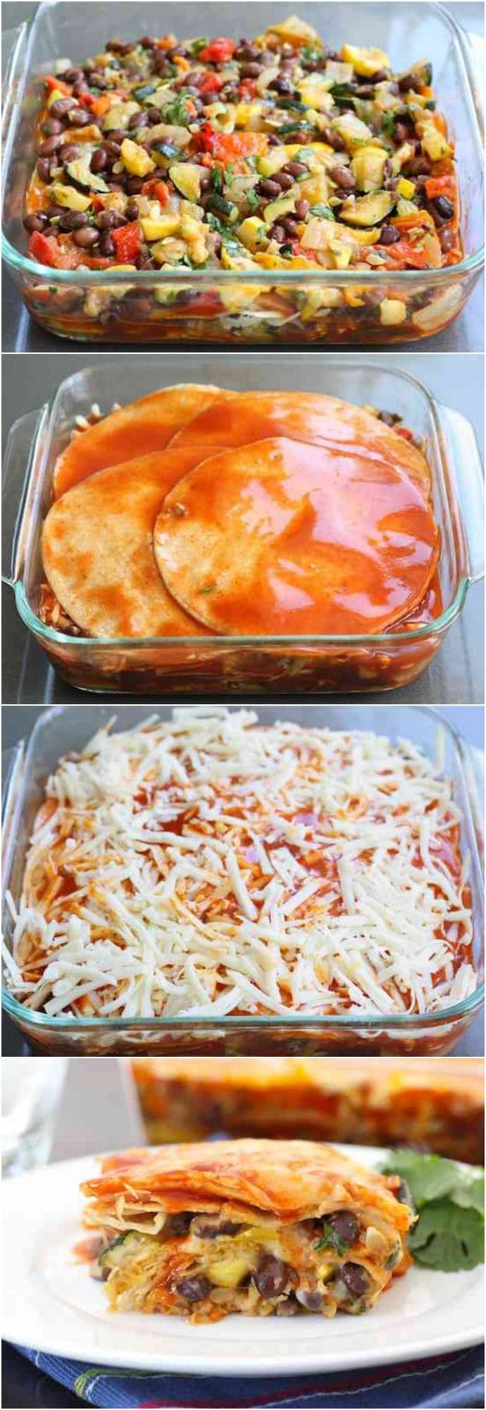 Stacked Vegetable Enchiladas Two Peas & Their Pod