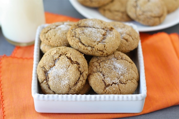 Pumpkin Gingersnap Cookie Recipe from twopeasandtheirpod.com #recipe