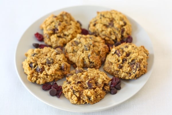 Pumpkin Oatmeal Cookies on plate