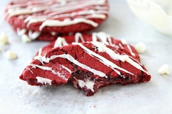 Red Velvet Cookies with cream cheese frosting