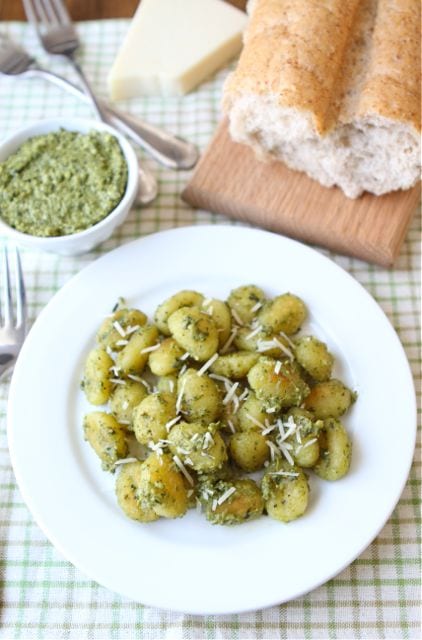 Crispy Gnocchi with Basil Pesto Recipe
