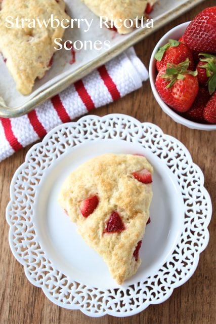 Strawberry Ricotta Scones