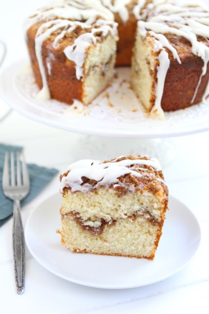 Greek Yogurt Coffee Cake Recipe on twopeasandtheirpod.com #recipe #cake