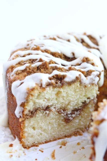 Greek Yogurt Coffee Cake Recipe on twopeasandtheirpod.com #recipe #cake