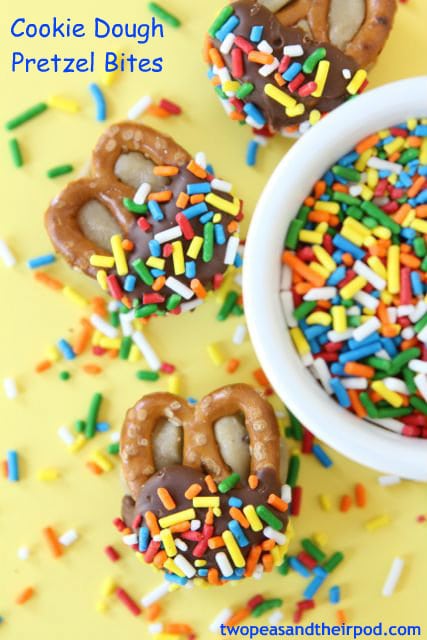 cookie dough pretzel bites