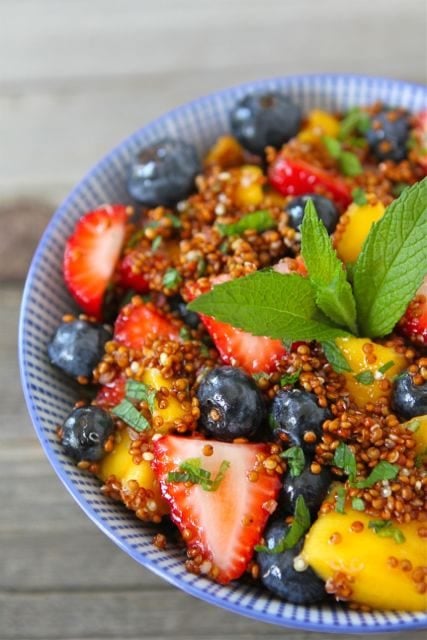 Easy Quinoa Fruit Salad is a great side dish for any meal