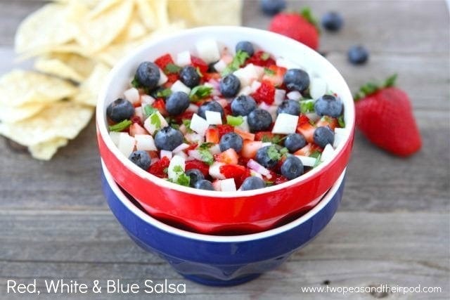 Red, White and Blue Salsa - Fourth of July Party Must Haves