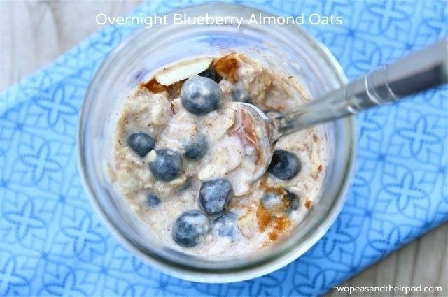 Overnight Blueberry Almond Oats Recipe