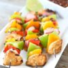 grilled chicken kabobs with fajita-style marinade