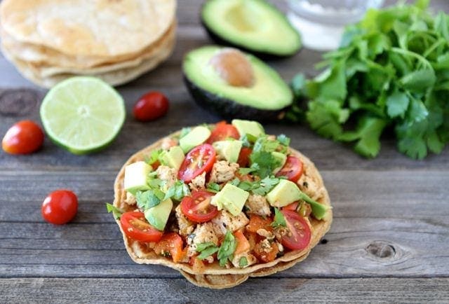 Tofu Tostada Recipe via Two Peas and Their Pod