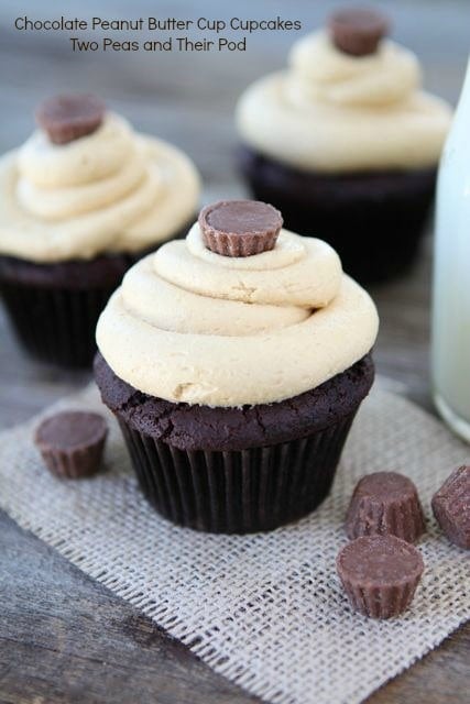 M&M Cupcakes with Peanut Butter Frosting - Your Cup of Cake