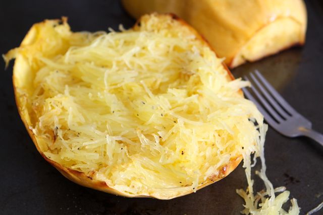 How long to bake spaghetti squash in the oven 