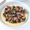 Creamy polenta recipe with mushrooms