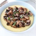 Creamy polenta recipe with mushrooms