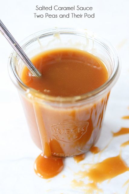 Salted Caramel Topping in Glass with Whisk